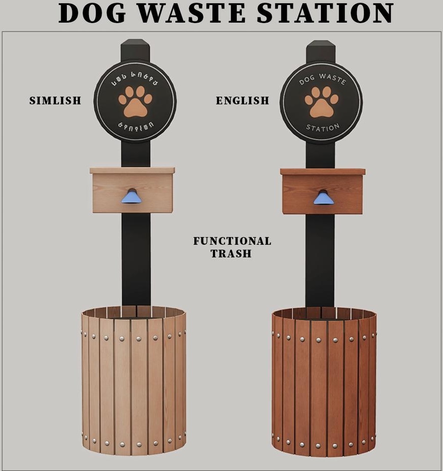 Скриншот мода Станция для уборки за собаками Dog Waste Station